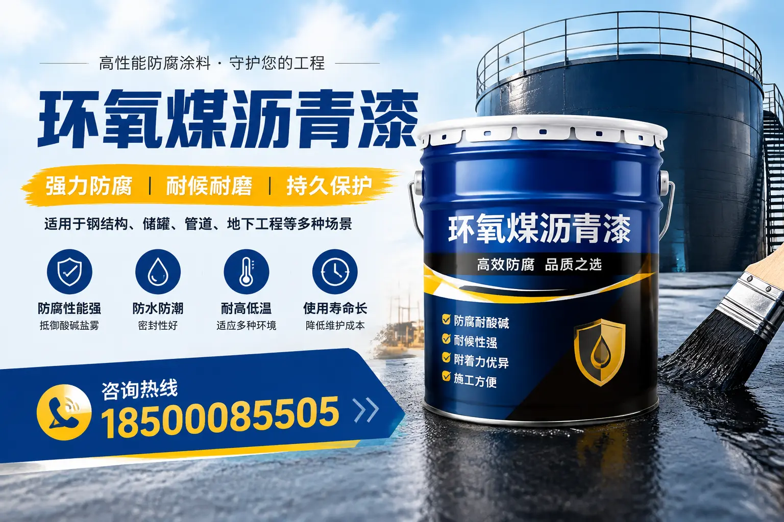 环氧煤沥青漆在工业中的应用，宜昌企业的选择